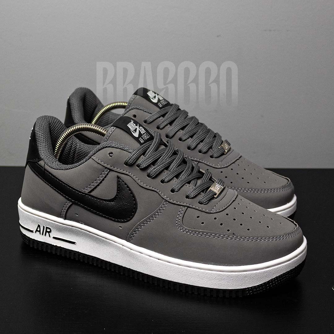 Tênis Air Force 1 - Chumbo/Branco