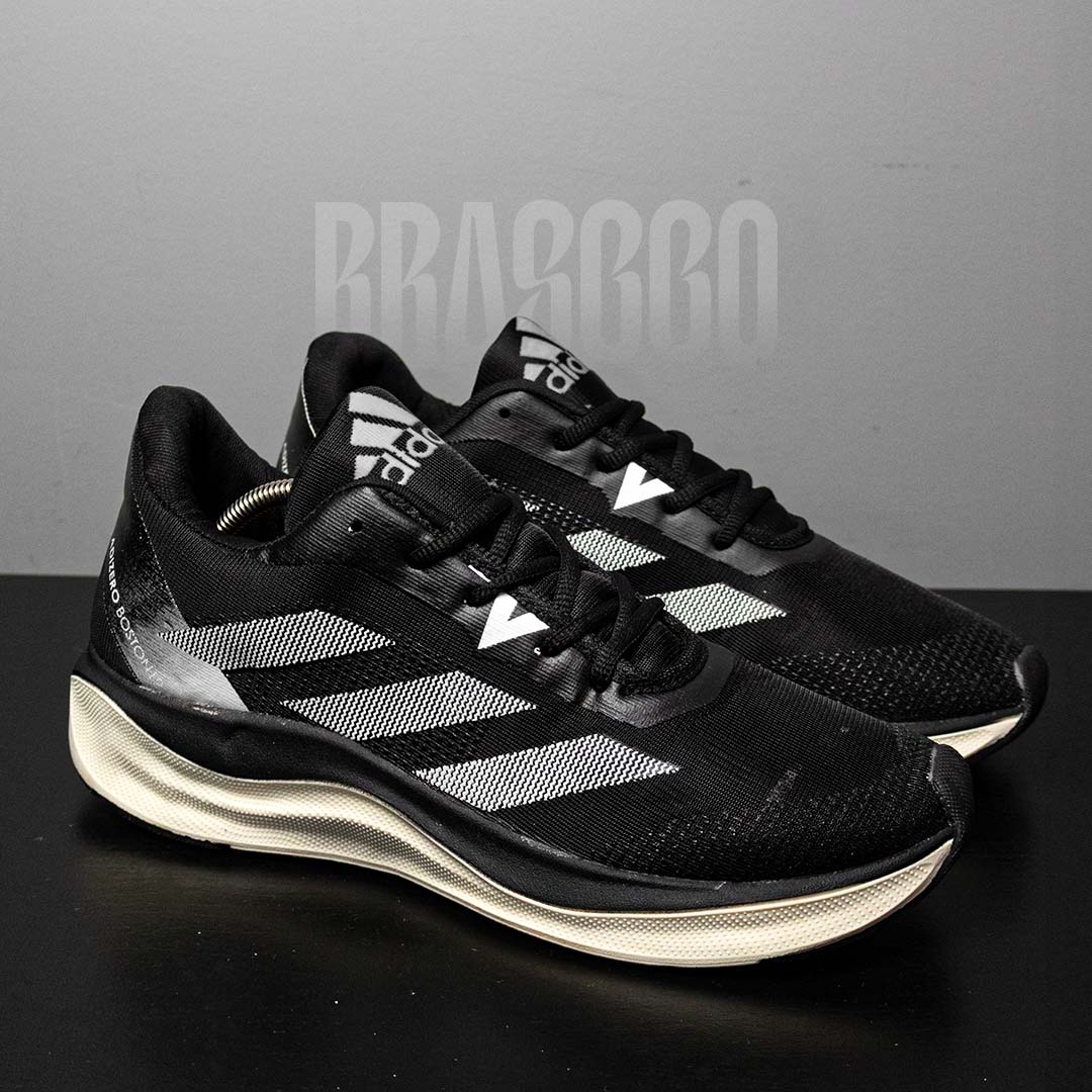 Tênis Adizero Boston 12 - Preto/Branco