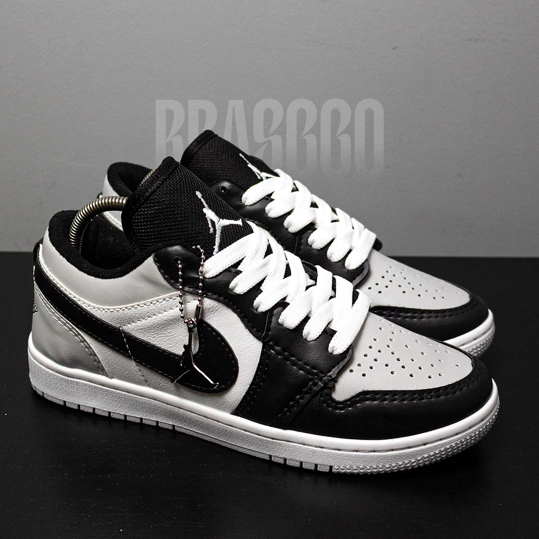 Tênis Air Jordan 1 Low - Cinza/Preto/Branco