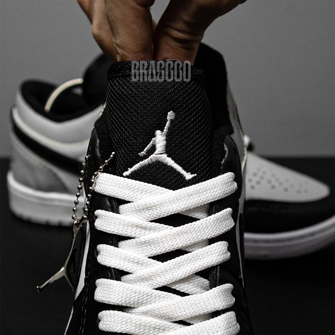 Tênis Air Jordan 1 Low - Cinza/Preto/Branco